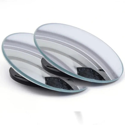 GLOBGRIP wide convex blind spot mirrors for vehicles with curved glass design