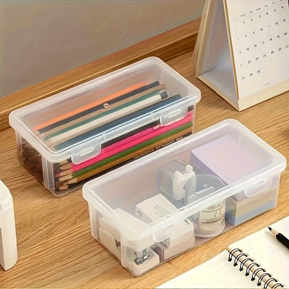 1/2 PCS Pencil Case Box PP Pencil Box Multi-function Stationery Organizer School Supplies for Office Pen Box Kits Sacs Pen Box GLOBGRIP®