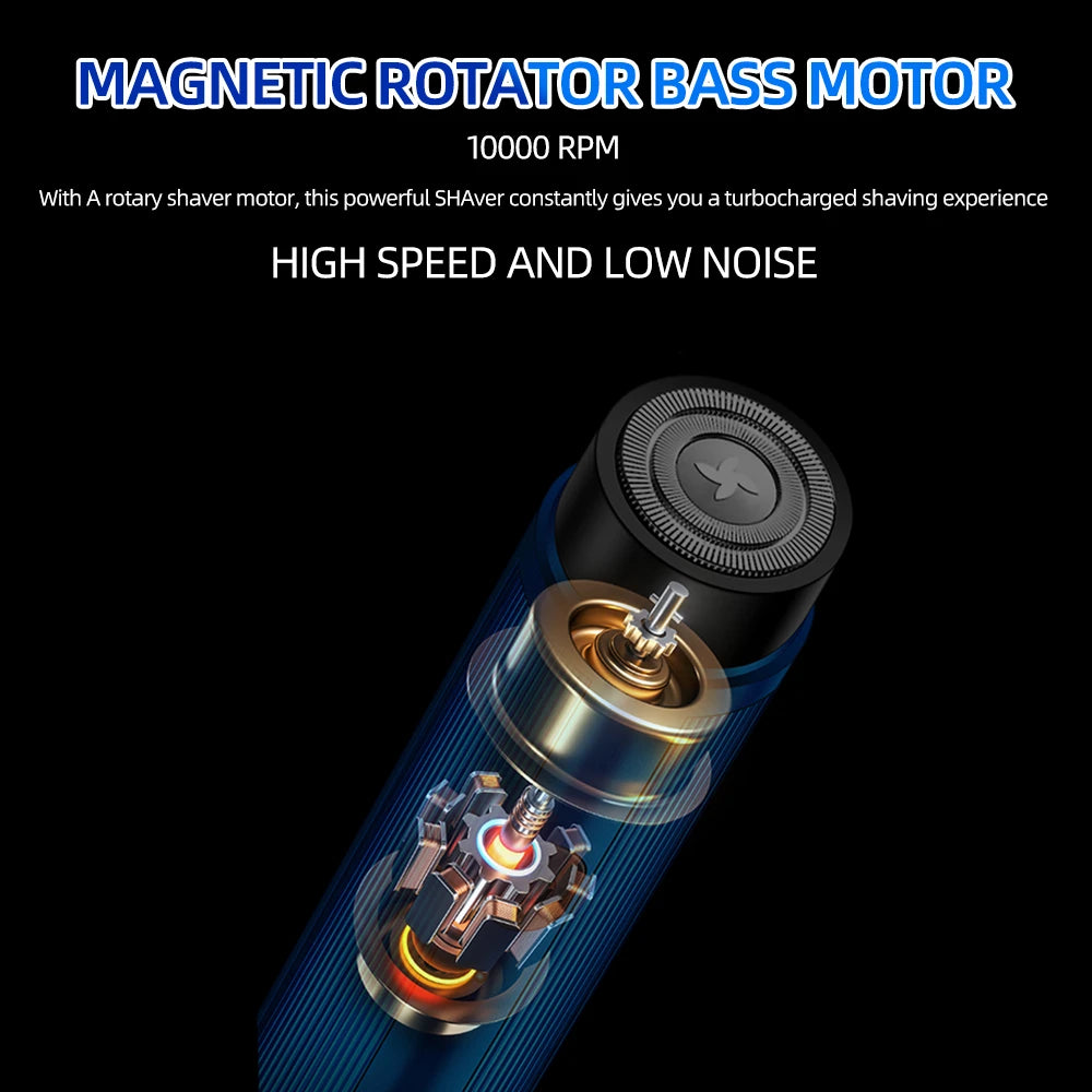Men's Mini Electric Shaver Rechargeable Razor Epilator Women's Shaving Machine for Men Car Mini Shaver Electric Shaving Tools GLOBGRIP®