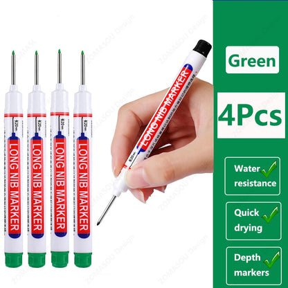 🖊️ 2cm Waterproof Long Head Deep Hole Marker Pen GLOBGRIP®