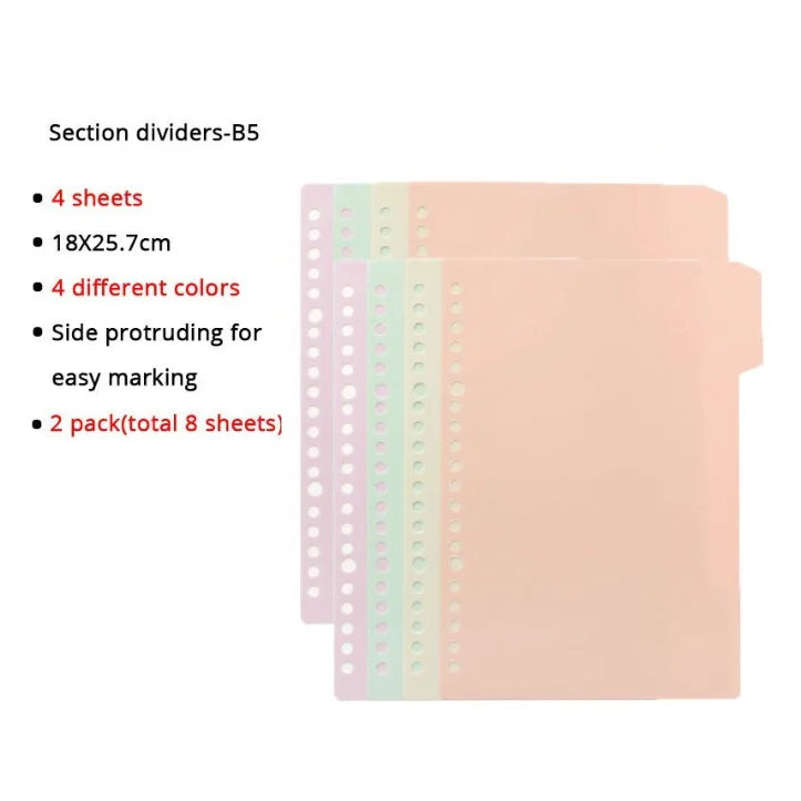A4 / B5 / A5 Loose-Leaf Refill Binder Notebook GLOBGRIP®