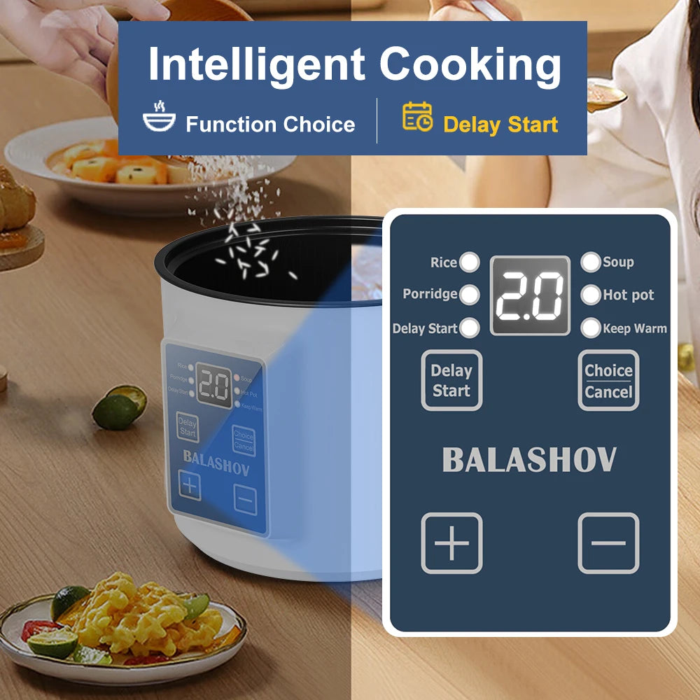 Electric Rice Cooker Single Double Layer Intelligent Automatic Home Mini  Kitchen Cooker 220V/EU Plug MultiCooker Steamed Rice P GLOBGRIP®