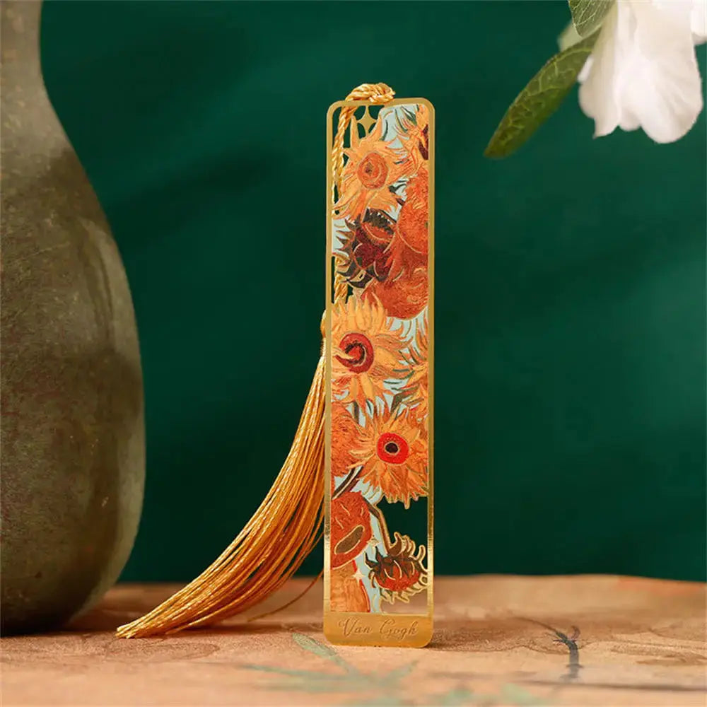 Aesthetic Floral Metal Bookmark | Industrial Anti-Slip Solution GLOBGRIP®