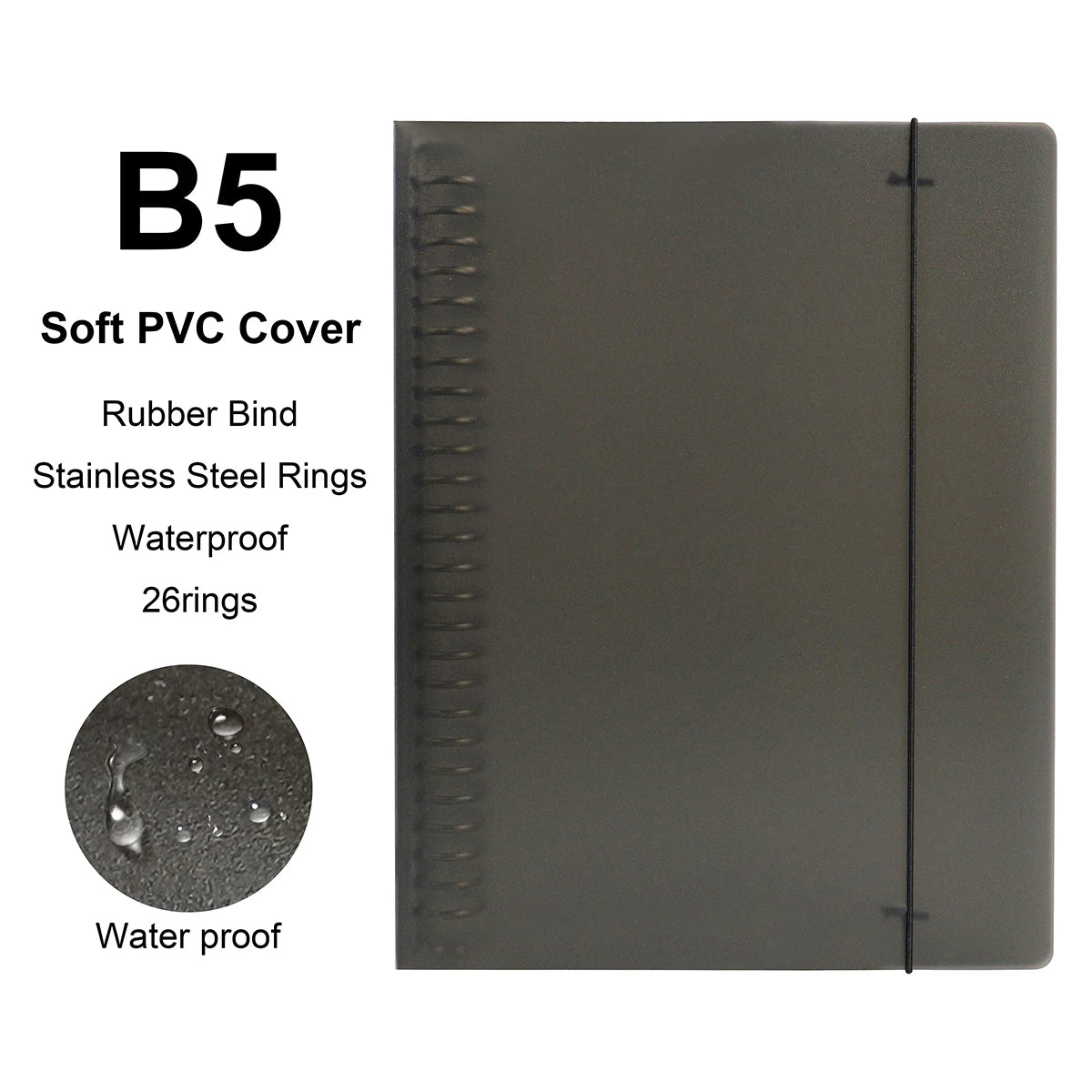 A4 / B5 / A5 Loose-Leaf Refill Binder Notebook GLOBGRIP®