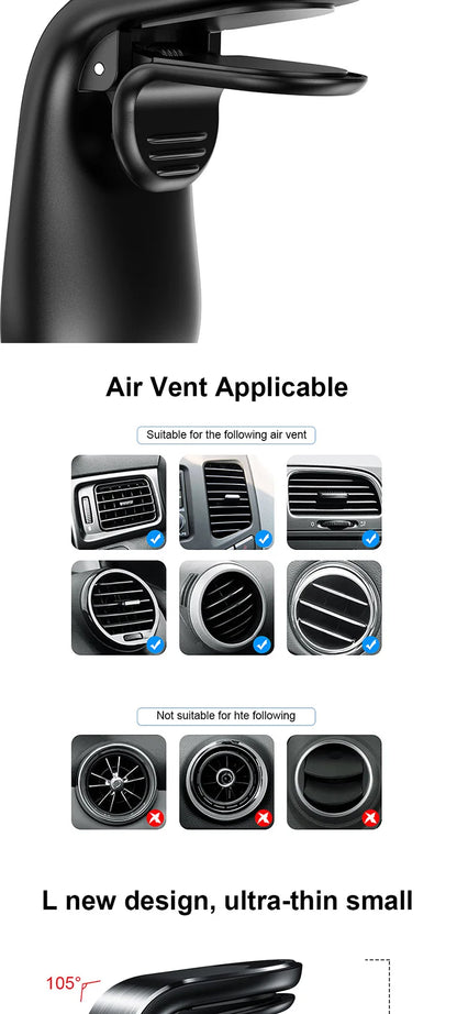 Magnetic Car Phone Holder Air Vent Clip GLOBGRIP®