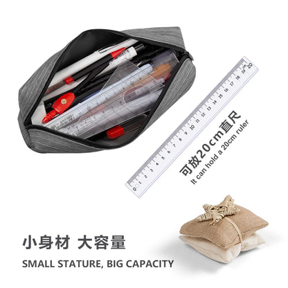 SeamiArt 1pc Small Solid Color Simple Zipper Kawai Pencil Case Mini Pen Bags Papeleria Stationery for School Office Suppliers GLOBGRIP®
