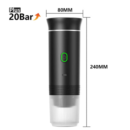 Portable Espresso Coffee Machine | Wireless 3-in-1 Travel Coffee Maker | GLOBGRIP® GLOBGRIP®