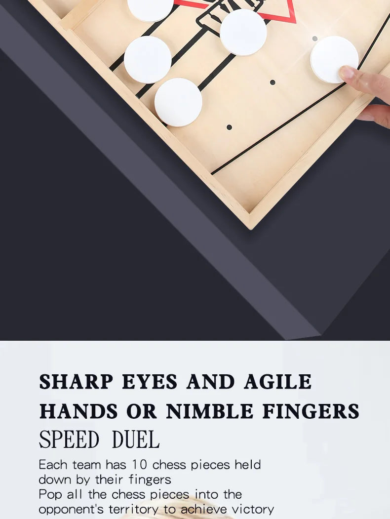 Table Hockey Paced Sling Board Puzzles Game Fast Winner Party Desktop Battle Chess Parent-child Interactive Toys For Children GLOBGRIP®