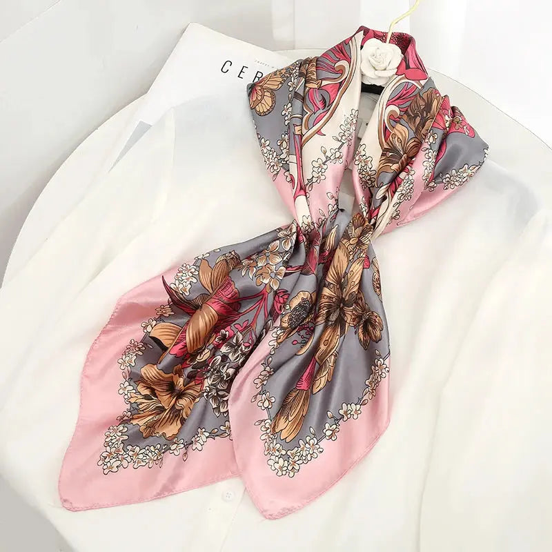 Luxury Silk Satin Square Scarf | Industrial Anti-Slip Solution GLOBGRIP®