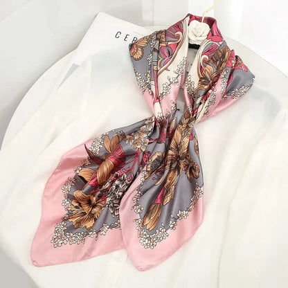 Luxury Silk Satin Square Scarf | Industrial Anti-Slip Solution GLOBGRIP®