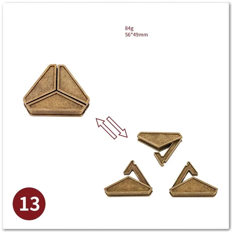 🧠 Classic IQ Metal Brain Teaser GLOBGRIP®