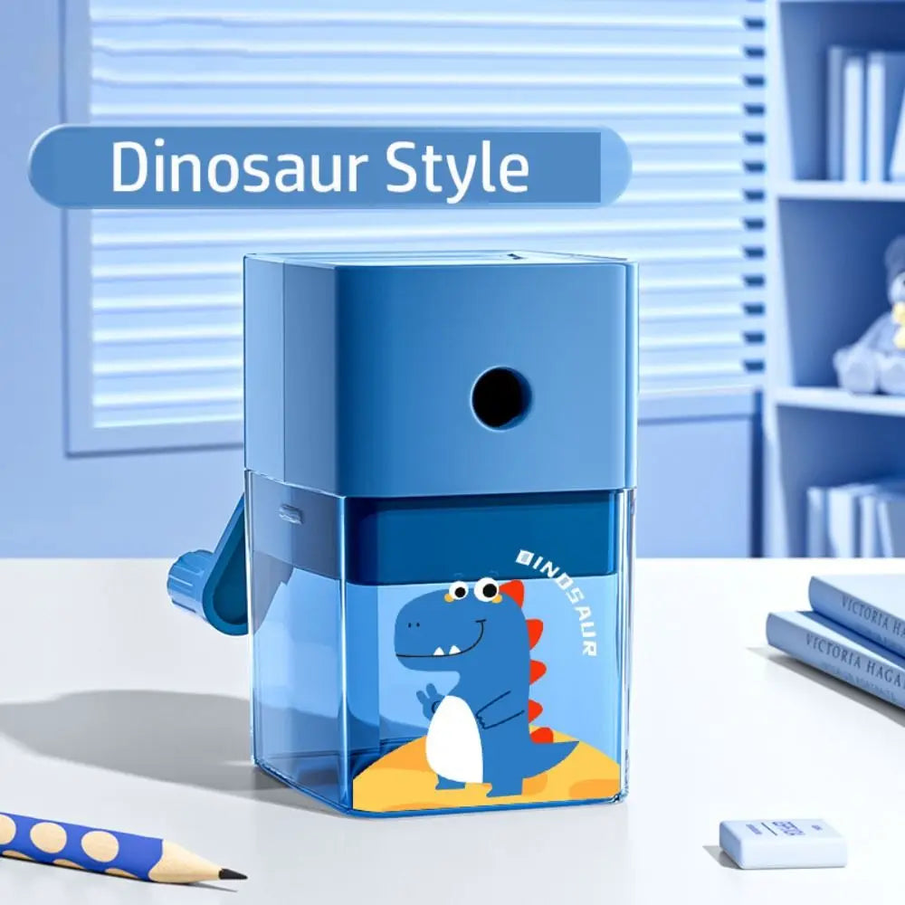 Dinosaur Pencil Sharpener | Fun Hand-Crank Sharpener for Kids | GLOBGRIP® GLOBGRIP®