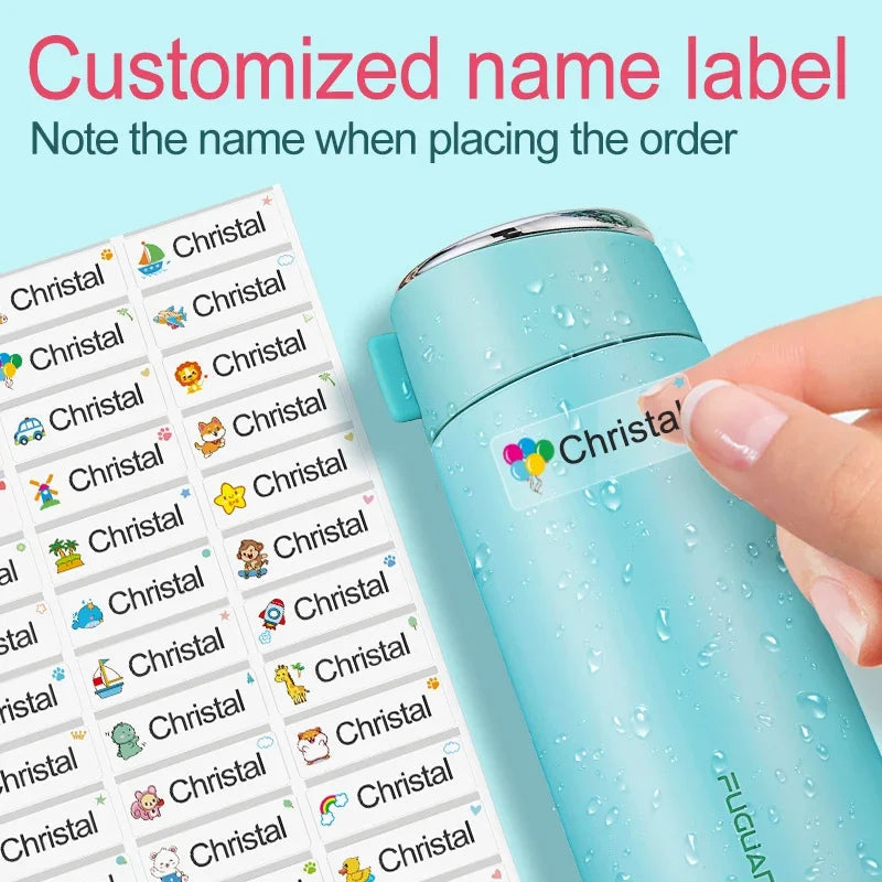 Waterproof Name Tag Stickers | Custom Labels for Personal Items | GLOBGRIP® GLOBGRIP®