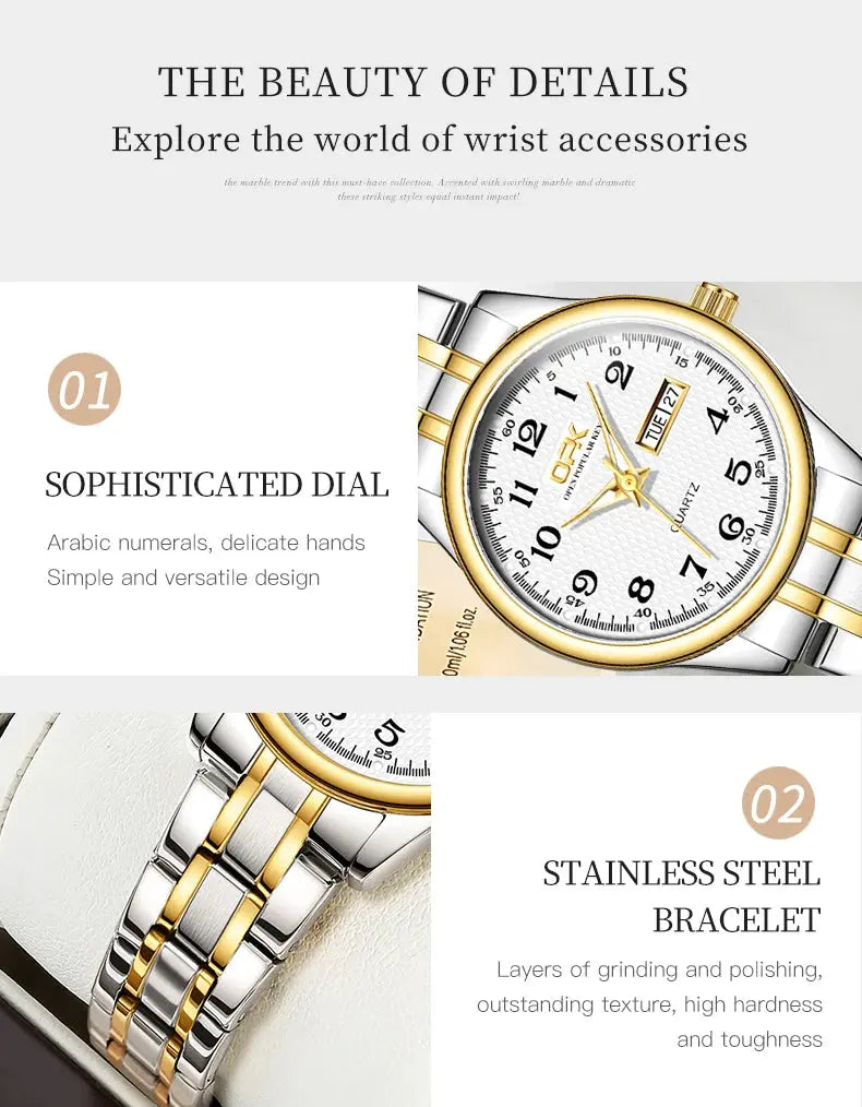 OPK 8110 Watch for Women | Elegant Luxury Wristwatch - GLOBGRIP®