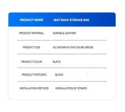 🚗 Multifunctional Car Seat Storage Bag GLOBGRIP®