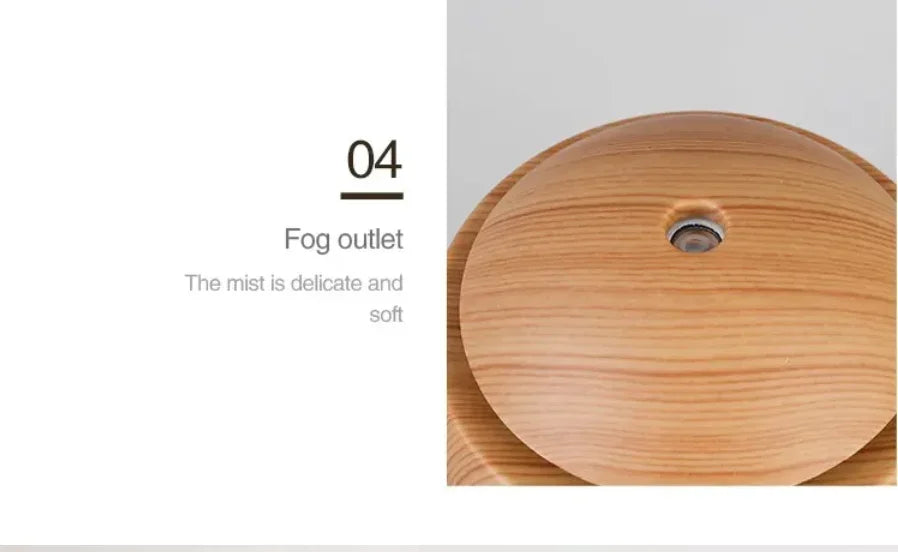 Mini Home Wood Grain Air Humidifier GLOBGRIP®