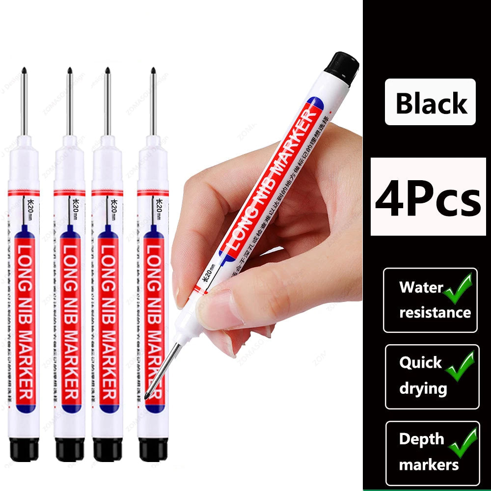 🖊️ 2cm Waterproof Long Head Deep Hole Marker Pen GLOBGRIP®