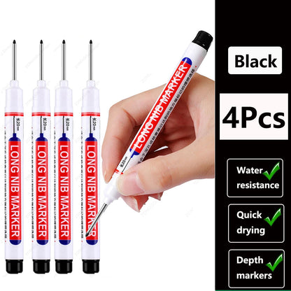 🖊️ 2cm Waterproof Long Head Deep Hole Marker Pen GLOBGRIP®