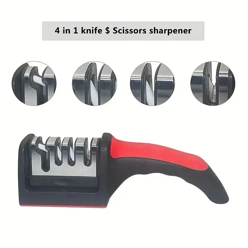 🔪 3-Segment Knife Sharpener | Industrial Anti-Slip Solution GLOBGRIP®