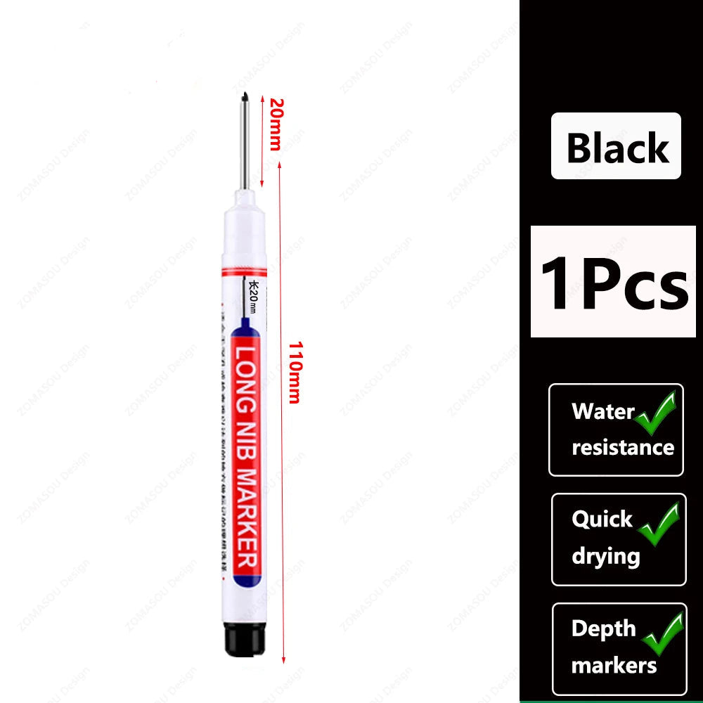 🖊️ 2cm Waterproof Long Head Deep Hole Marker Pen GLOBGRIP®