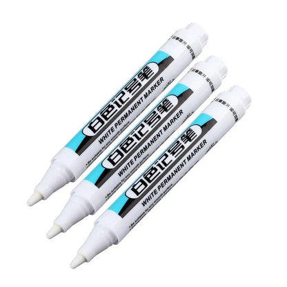 🖊️ White Permanent Marker Pens GLOBGRIP®