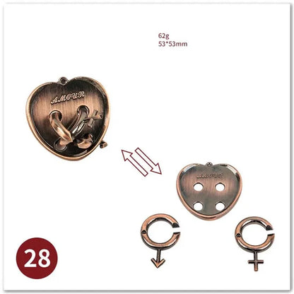 🧠 Classic IQ Metal Brain Teaser GLOBGRIP®