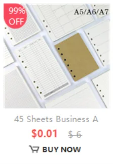 45 Sheets Loose-Leaf Refill – A5 & A6 Sizes GLOBGRIP®