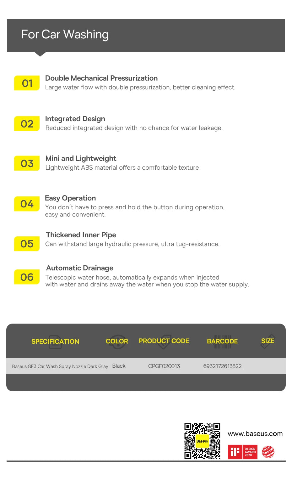 🚗 Car Wash High Pressure Water Gun GLOBGRIP®