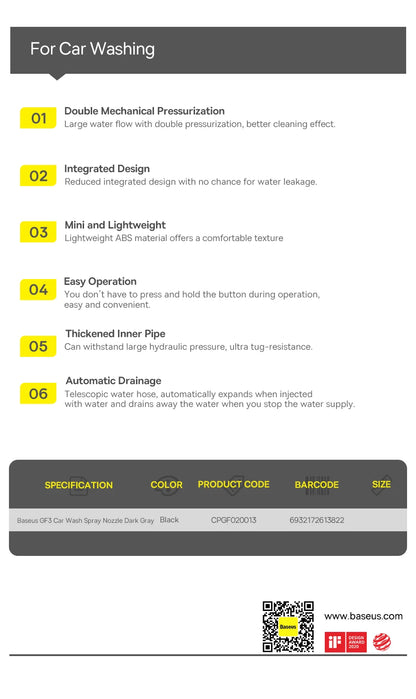 🚗 Car Wash High Pressure Water Gun GLOBGRIP®