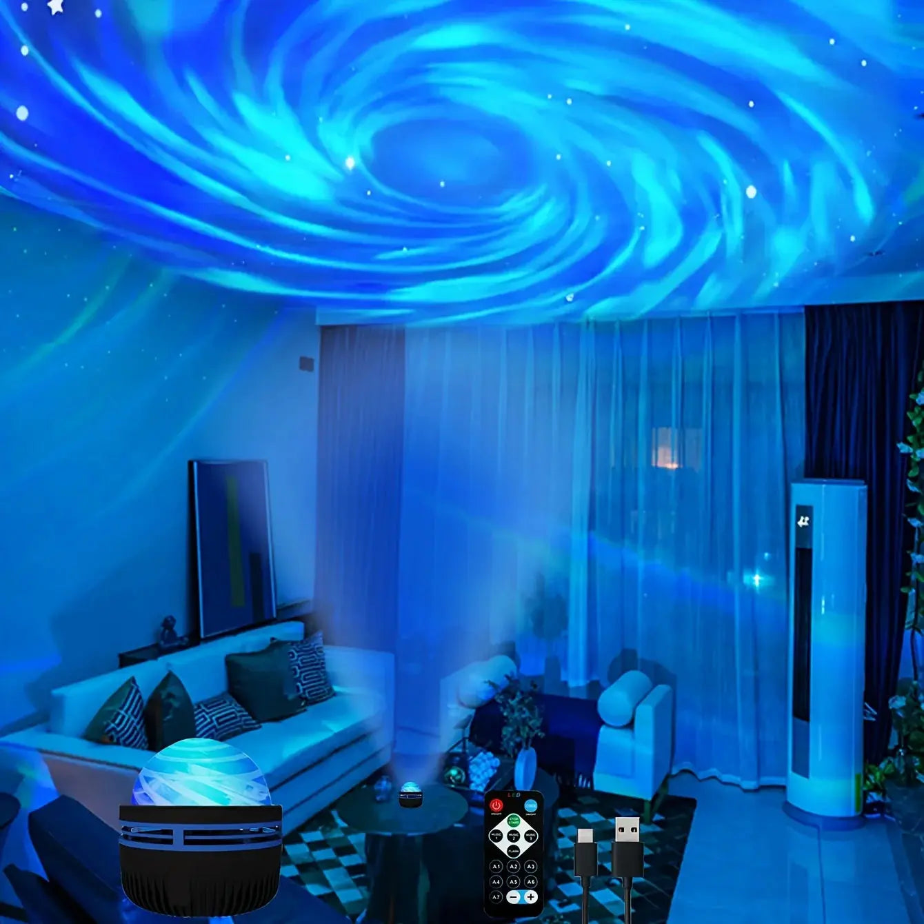 Starry Sky Galaxy Lamp Projector | Industrial Anti-Slip Solution GLOBGRIP®