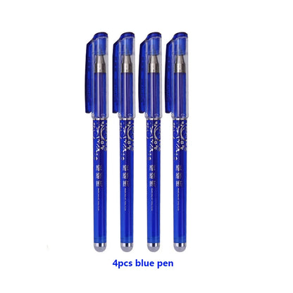 0.5mm Erasable Gel Pen Set Black Blue Red Ink Refill Rod Kawaii Pens Washable Handle School Office Supplies Writing Stationery GLOBGRIP®