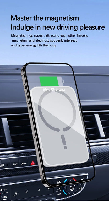 Magnetic Wireless Car Charger – Air Outlet GLOBGRIP®