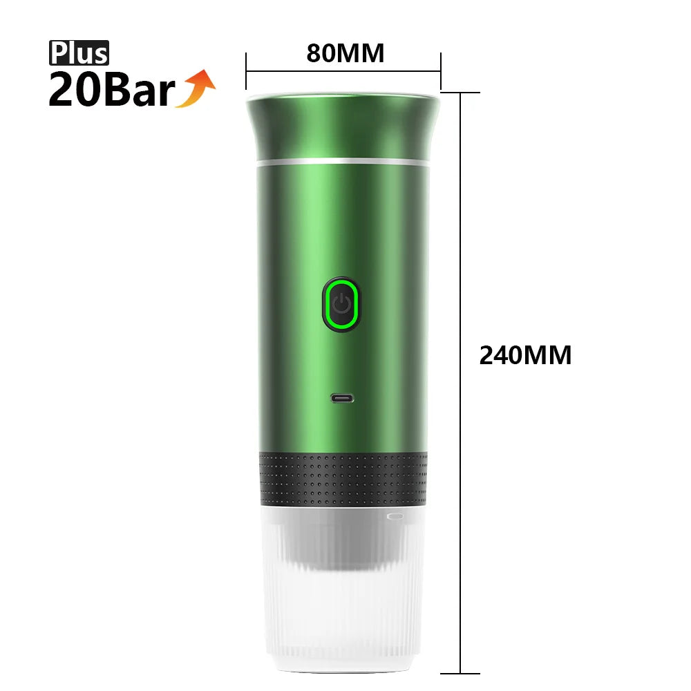 Portable Espresso Coffee Machine | Wireless 3-in-1 Travel Coffee Maker | GLOBGRIP® GLOBGRIP®
