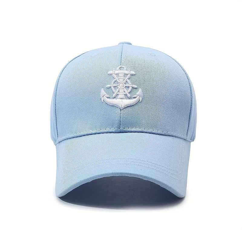 Spring Summer Sun Protection Hat for Men and Women Couple's Versatile Three-dimensional Boat Anchor Trendy Student Sports Cap GLOBGRIP®