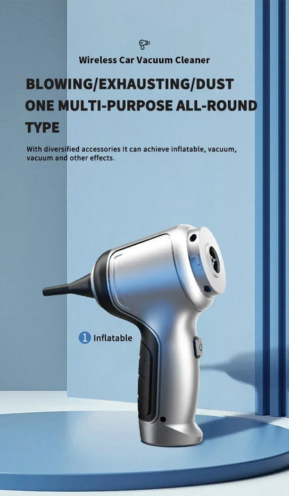 Wireless Car Vacuum Cleaner Strong Cordless Cleaner Suction Handheld Auto Vacuum Home&Car Dual Use MiniVacuum Cleaner Appliance GLOBGRIP®