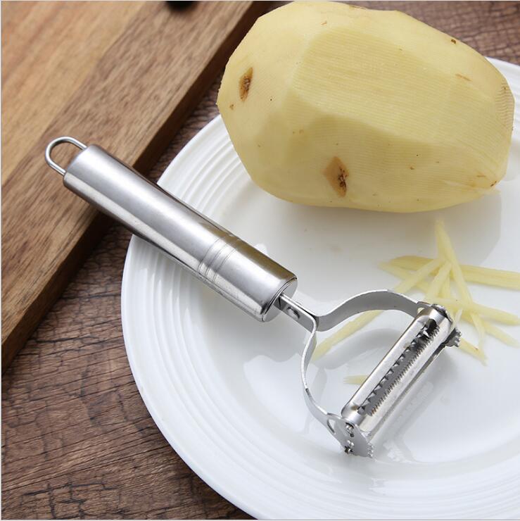 High Quality Stainless Steel Potato Cucumber Carrot Grater Julienne Peeler Vegetables Fruit Peeler Vegetable Slicer GLOBGRIP®