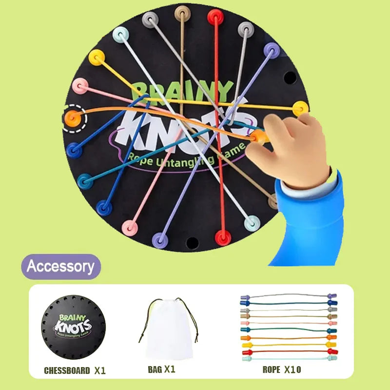 Chain Triangle Chess Game Triggle Rubber Band Game Educational Interactive Game Battle Set For Family Party Gift GLOBGRIP®