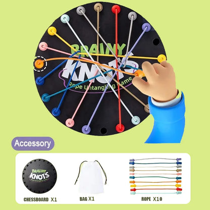 Chain Triangle Chess Game Triggle Rubber Band Game Educational Interactive Game Battle Set For Family Party Gift GLOBGRIP®