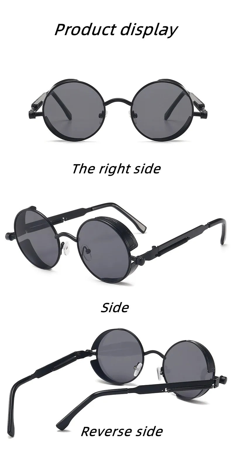 🕶️ Steampunk Glasses – New Fashion Round Sunglasses GLOBGRIP®