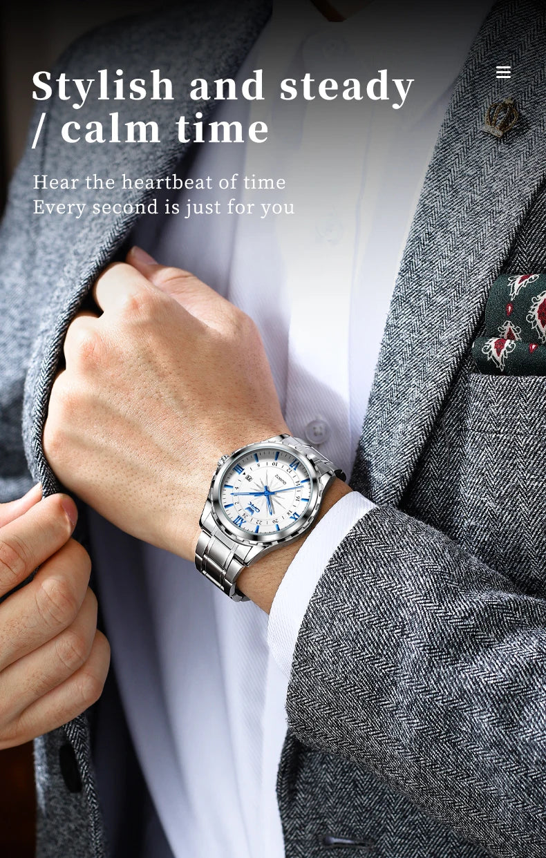 ✨ OPK Steel Belt Men’s Watch GLOBGRIP®