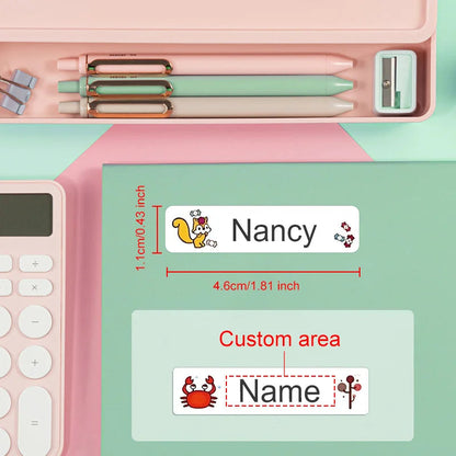 Waterproof Name Tag Stickers | Custom Labels for Personal Items | GLOBGRIP® GLOBGRIP®
