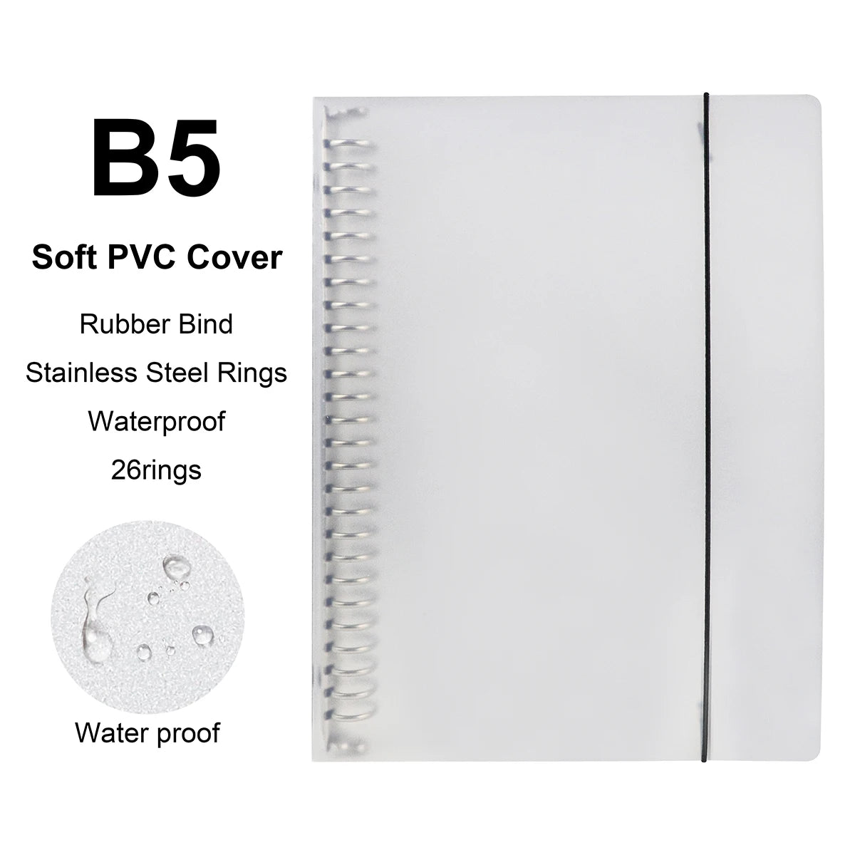 A4 / B5 / A5 Loose-Leaf Refill Binder Notebook GLOBGRIP®