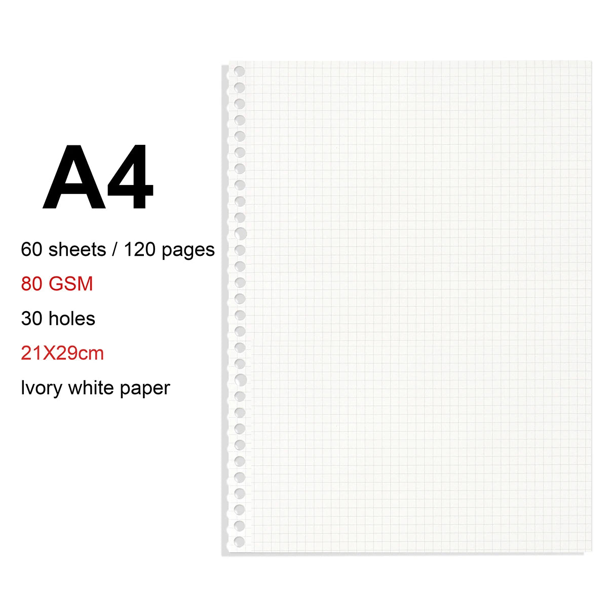 A4 / B5 / A5 Loose-Leaf Refill Binder Notebook GLOBGRIP®