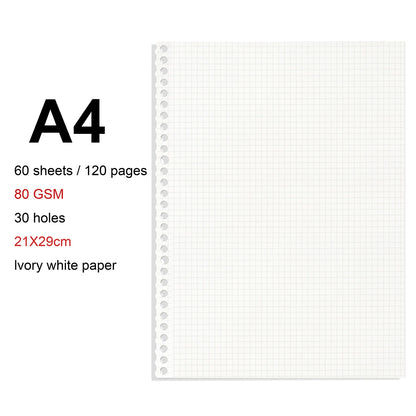 A4 / B5 / A5 Loose-Leaf Refill Binder Notebook GLOBGRIP®
