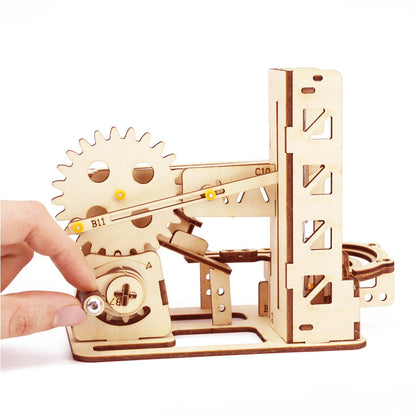 🌀 Spiral Marble Run 3D Wooden Puzzle GLOBGRIP®
