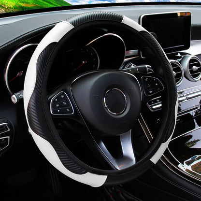 Carbon Fiber Leather Car Steering Wheel Cover GLOBGRIP®