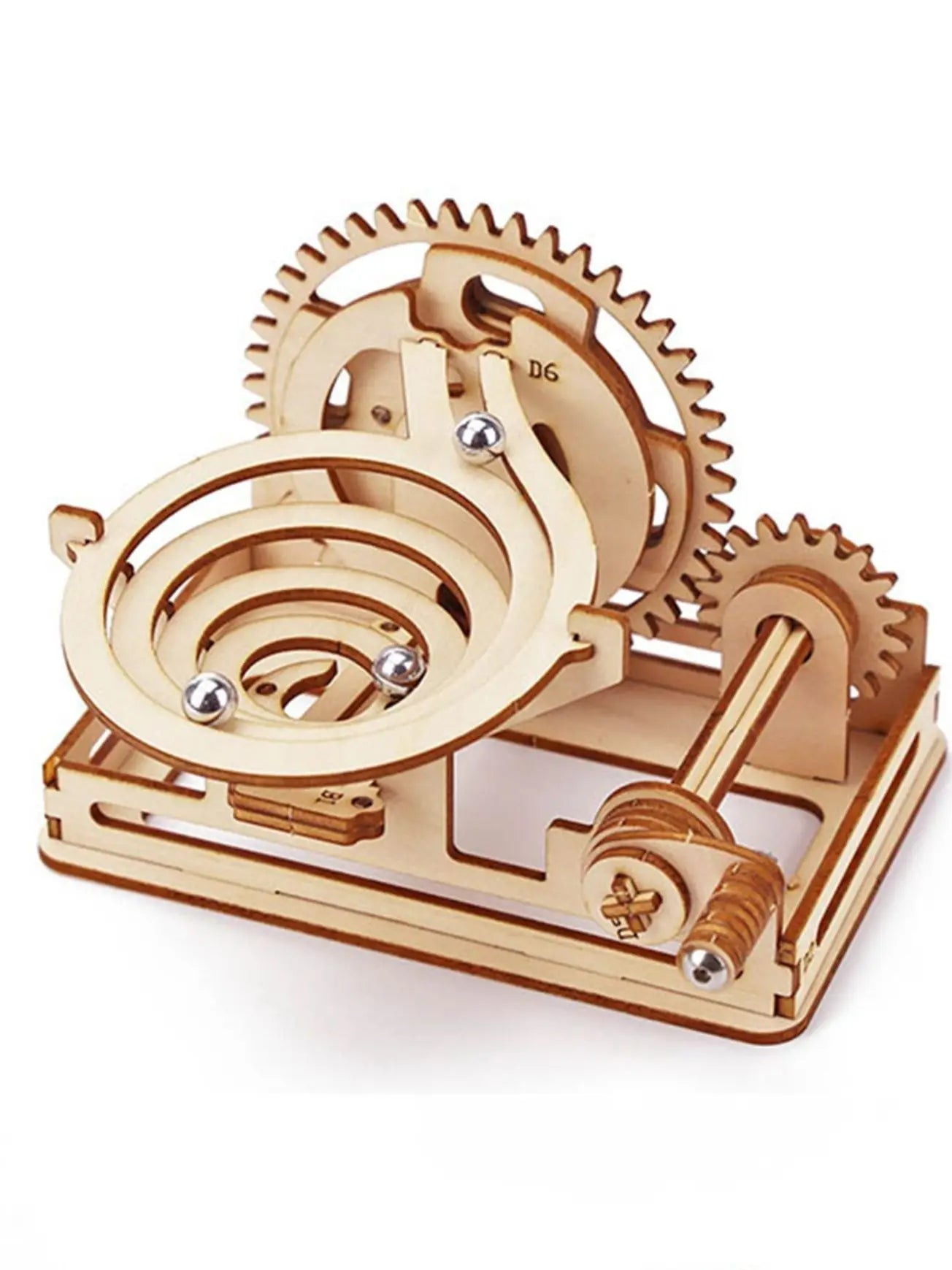 🌀 Spiral Marble Run 3D Wooden Puzzle GLOBGRIP®