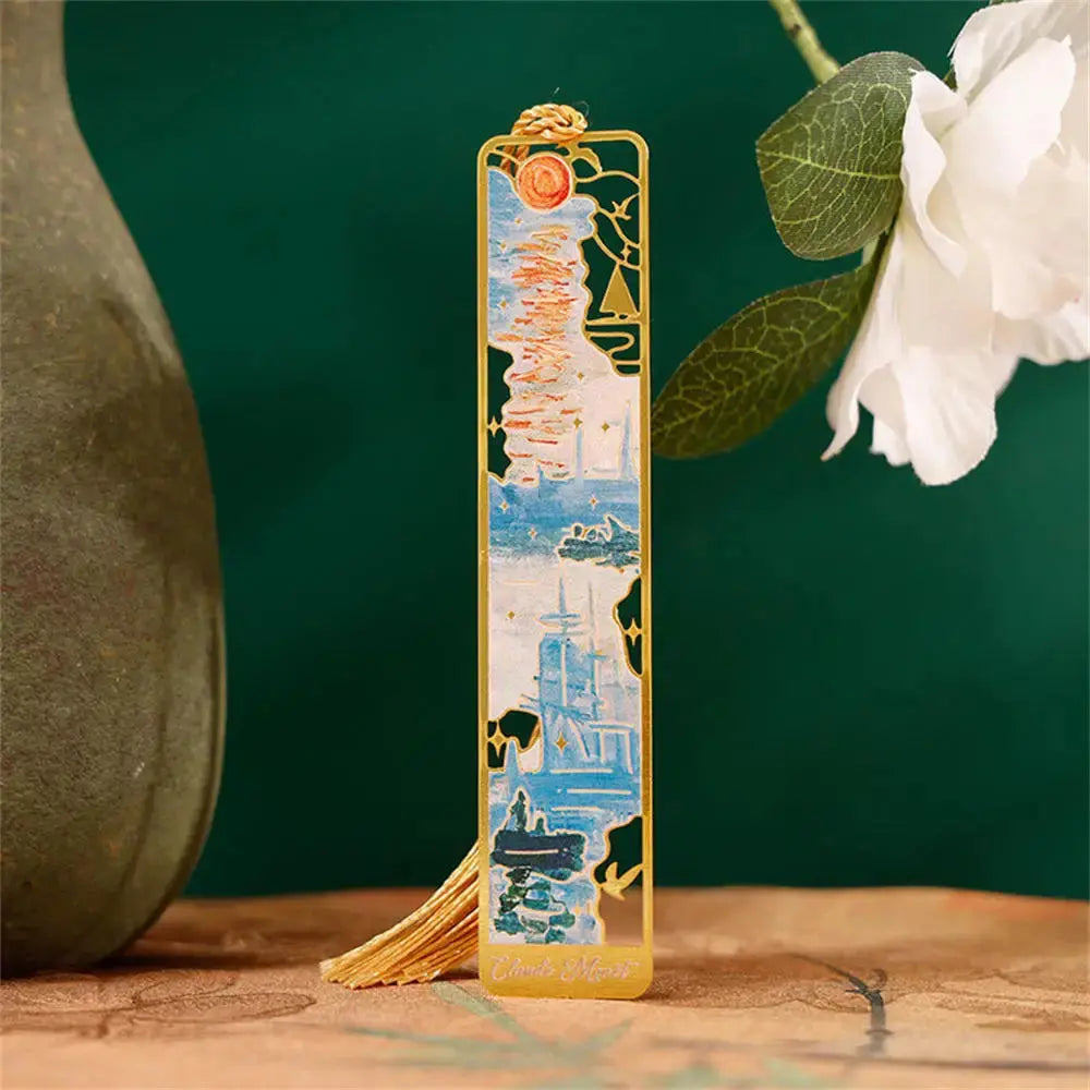 Aesthetic Floral Metal Bookmark | Industrial Anti-Slip Solution GLOBGRIP®