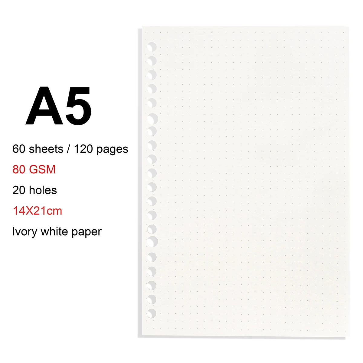 A4 / B5 / A5 Loose-Leaf Refill Binder Notebook GLOBGRIP®