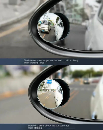 Car Blind Spot Rear View Mirror Wide Angle 360 Degree GLOBGRIP®